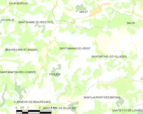 Poziția localității Saint-Amand-de-Vergt