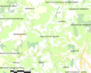 Poziția localității Saint-Avit-de-Vialard