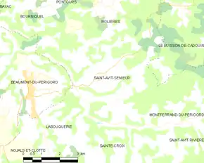 Poziția localității Saint-Avit-Sénieur