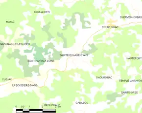 Poziția localității Sainte-Eulalie-d'Ans