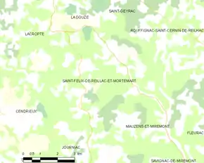 Poziția localității Saint-Félix-de-Reillac-et-Mortemart