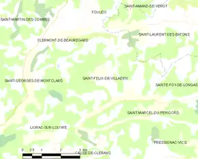 Poziția localității Saint-Félix-de-Villadeix