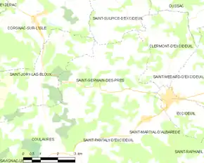 Poziția localității Saint-Germain-des-Prés