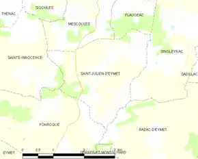 Poziția localității Saint-Julien-d'Eymet