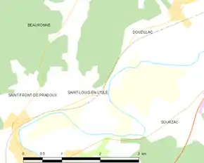 Poziția localității Saint-Louis-en-l'Isle