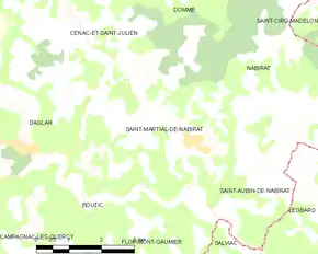 Poziția localității Saint-Martial-de-Nabirat