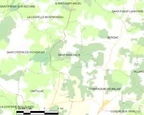 Poziția localității Saint-Pancrace