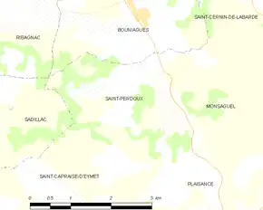 Poziția localității Saint-Perdoux