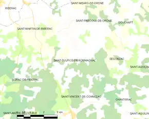Poziția localității Saint-Sulpice-de-Roumagnac