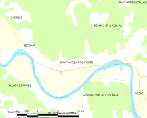 Poziția localității Saint-Vincent-de-Cosse