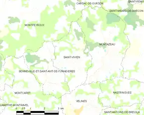 Poziția localității Saint-Vivien