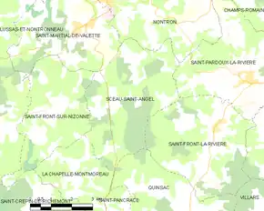 Poziția localității Sceau-Saint-Angel