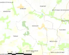 Poziția localității Sigoulès