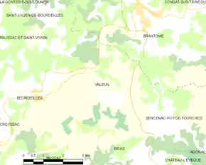 Poziția localității Valeuil