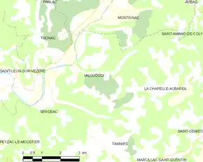 Poziția localității Valojoulx