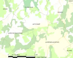 Poziția localității Autichamp