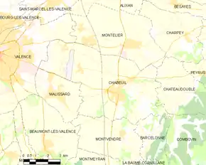 Poziția localității Chabeuil