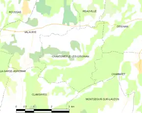 Poziția localității Chantemerle-lès-Grignan