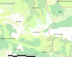 Poziția localității La Charce