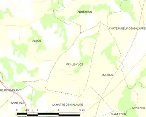 Poziția localității Fay-le-Clos