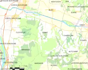 Poziția localității Grâne