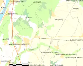 Poziția localității La Laupie