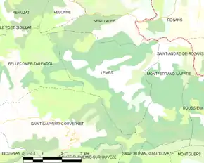 Poziția localității Lemps