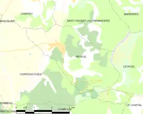 Poziția localității Peyrus