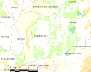 Poziția localității Saint-Bardoux