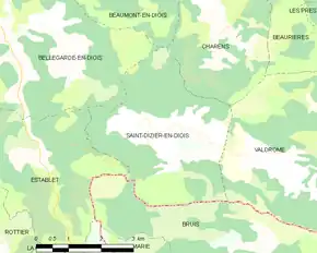 Poziția localității Saint-Dizier-en-Diois