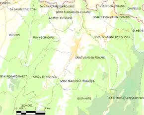 Poziția localității Saint-Jean-en-Royans