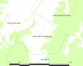 Poziția localității Saint-Martin-le-Colonel