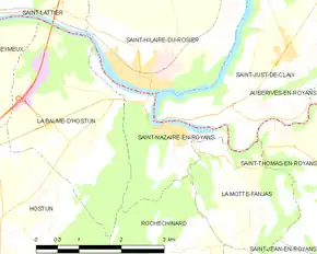 Poziția localității Saint-Nazaire-en-Royans