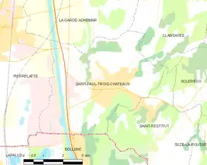 Poziția localității Saint-Paul-Trois-Châteaux