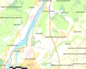 Poziția localității Savasse