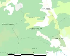 Poziția localității Vachères-en-Quint