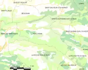 Poziția localității Vercoiran