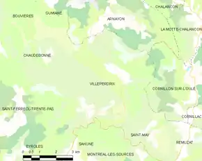 Poziția localității Villeperdrix