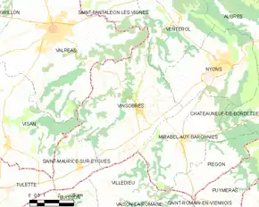 Poziția localității Vinsobres