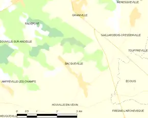 Poziția localității Bacqueville
