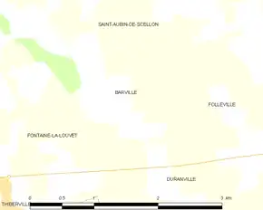 Poziția localității Barville
