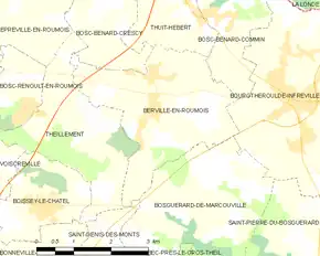 Poziția localității Berville-en-Roumois