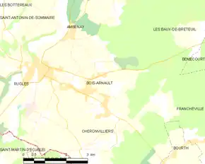 Poziția localității Bois-Arnault