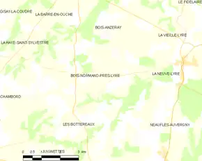 Poziția localității Bois-Normand-près-Lyre