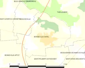Poziția localității Boissey-le-Châtel