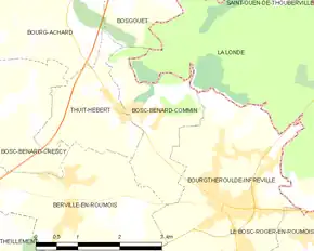 Poziția localității Bosc-Bénard-Commin