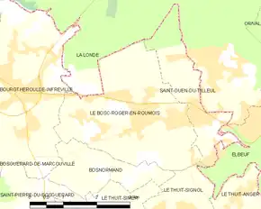 Poziția localității Le Bosc-Roger-en-Roumois