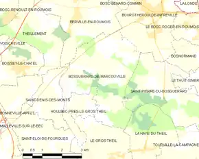 Poziția localității Bosguérard-de-Marcouville