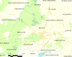 Poziția localității Breteuil