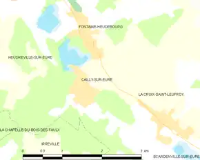 Poziția localității Cailly-sur-Eure